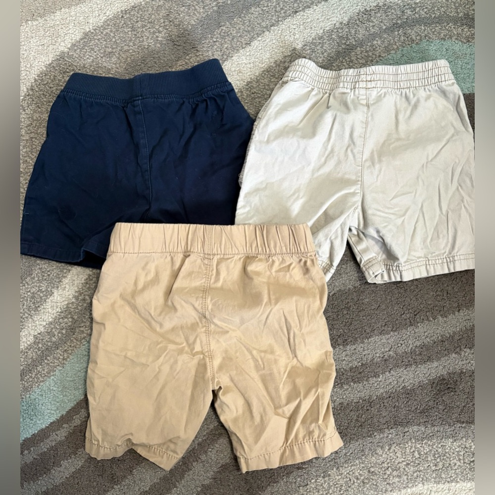Jumping Beans Kids Shorts Set - Navy, Khaki, Cream - Picture 4 of 4